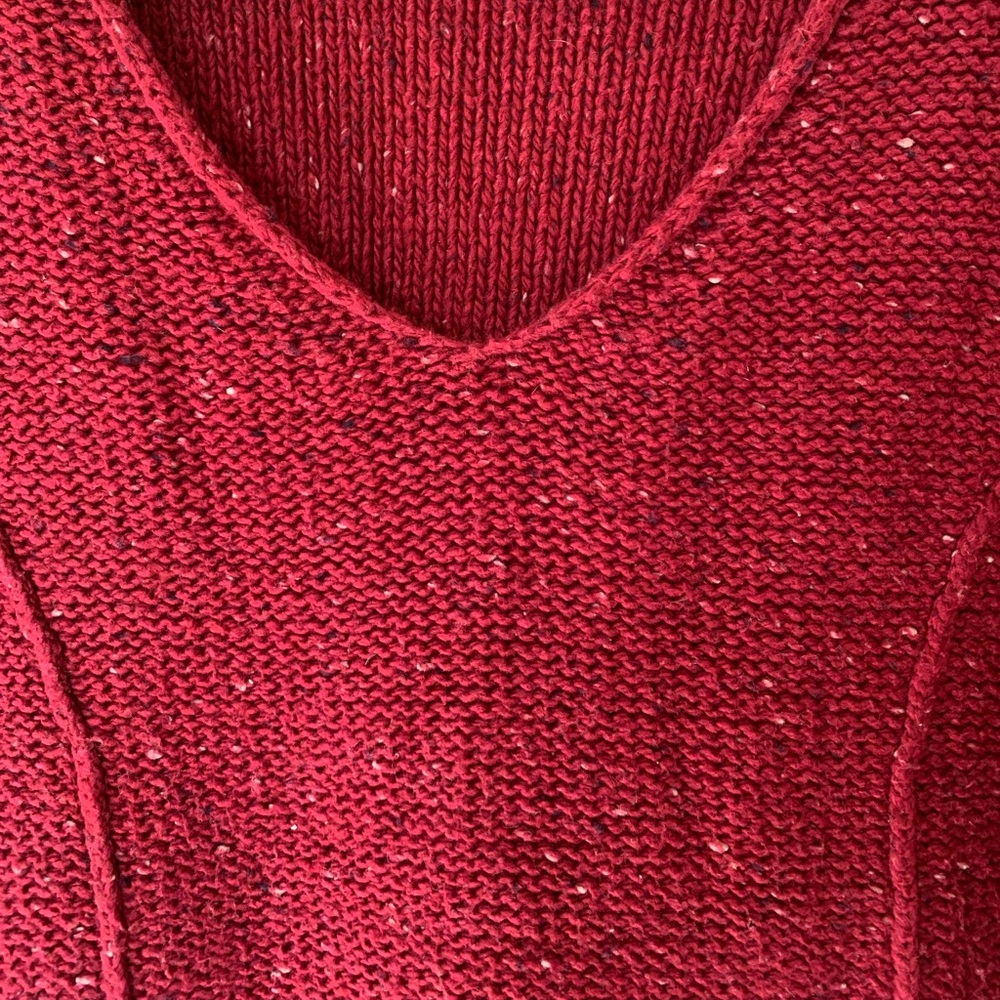 Cabalas Knit Sweater, Red, Women’s Large - Picture 5 of 6
